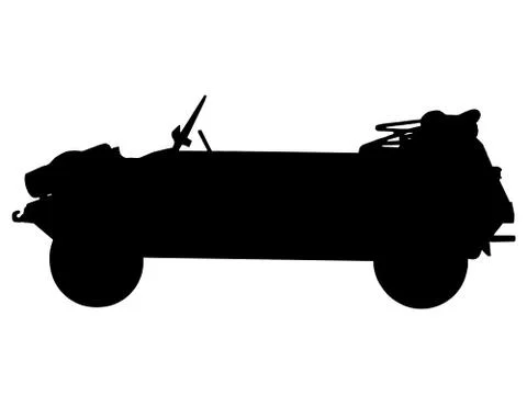 Ww2 - light vehicle Stock Illustration