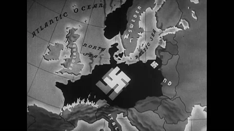 WW2 Map Animation Europe | Stock Video | Pond5