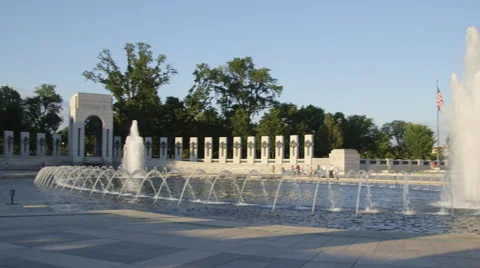 WW2 Memorial Washington DC 2 Vídeos de archivo 51235329