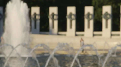 WW2 Memorial Washington DC Vídeos de archivo 51235331