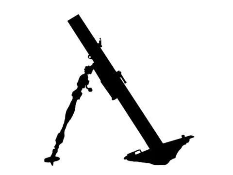 Ww2 - mortar launcher Stock Illustration