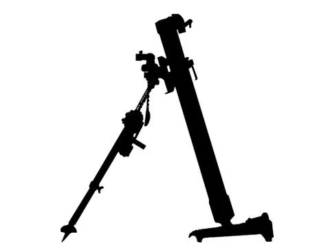 Ww2 - mortar launcher Stock Illustration