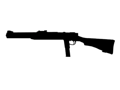 Ww2 - rifle Stock Illustration