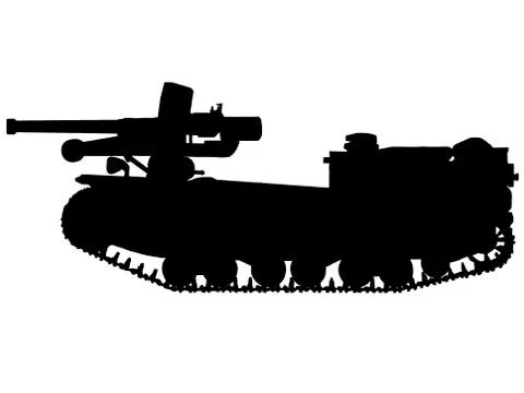 Ww2 - tank destroyer Stock Illustration
