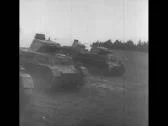 Ww2 Tanks Soldiers Walk Stock Footage