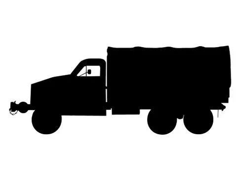 Ww2 - truck Stock Illustration