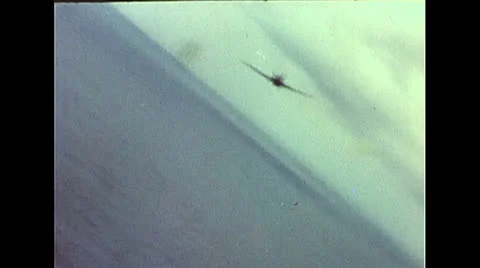 WW2 - US cockpit Cam - Fighting Plane 02 Stock Footage