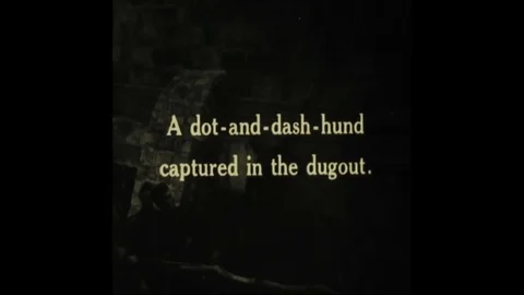 WWI footage includes a messenger dog, soldiers on horseback, American troops Stock Footage