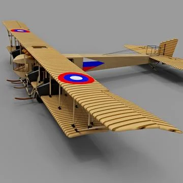 3D Model Kit Aircraft Ilya Muromets, Wooden Model Airplane 3DBRT, DIY Model  Kits for Adults, Mechanical Puzzle Biplane Plane, Bomber Model 