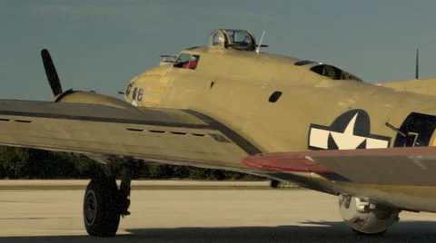 WWII B-17 Bomber Video stock 48545673