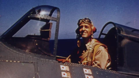 WWII Fighter Pilots | Battle of Midway |... | Stock Video | Pond5