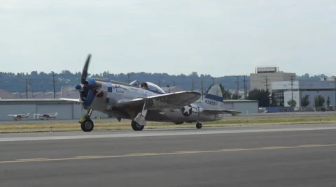 WWII Fighters Stockbeeldmateriaal 44424325