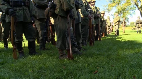 WWII German formation weapons Stock Footage 85681926