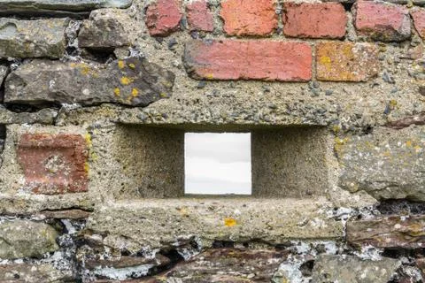 WWII Loopholed Wall Stock Photos
