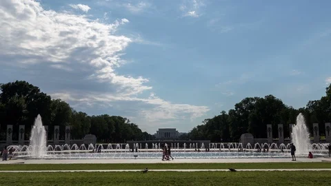 WWII Memorial Timelapse Stock Footage 86343569