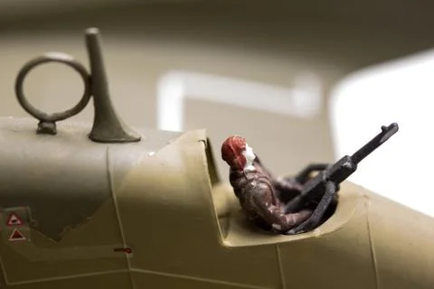 WWII model kit plane Stock Photos