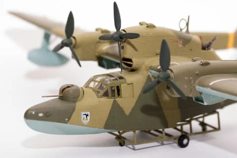 WWII model kit plane Stock Photos