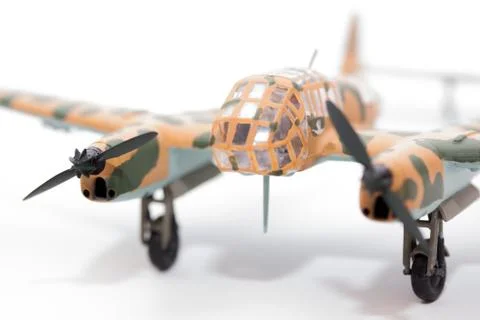 WWII model kit plane Stock Photos