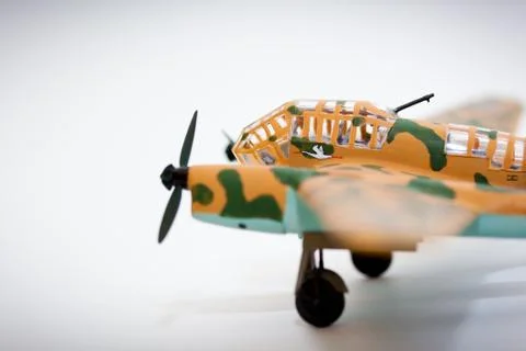 WWII model kit plane Stock Photos