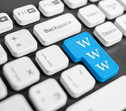 Www button Foto stock