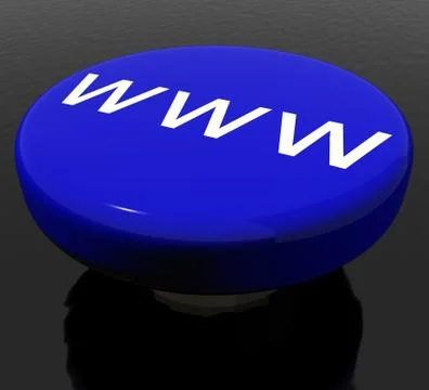 Www button as symbol for website or internet Stock-Illustration