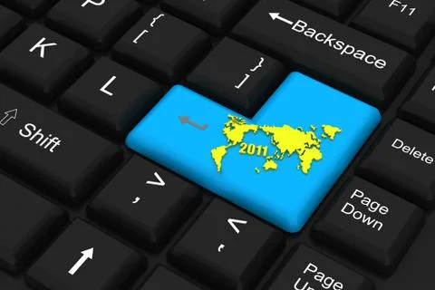 Www on computer keyboard 스톡 일러스트