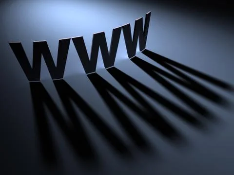 Www concept  3d illustration Ilustración de archivo