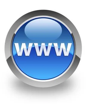 Www glossy icon 库存插图