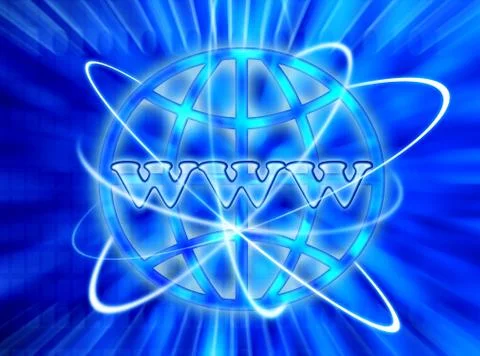 Www internet background Stock Illustration