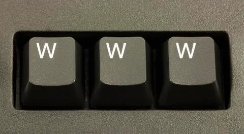 Www Internet Concept On A Computer Keyboard Foto stock