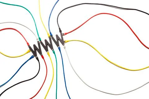 WWW as junction point. Stock Photos