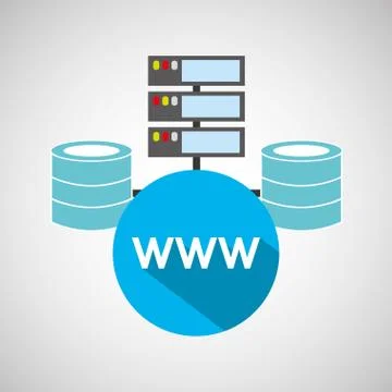 Www language data base storage イラスト素材