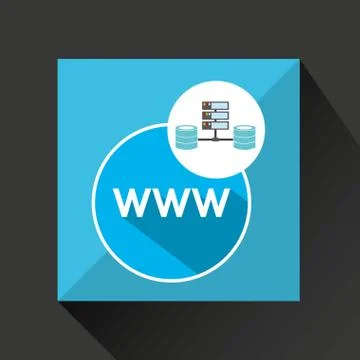 Www language data base storage 스톡 일러스트