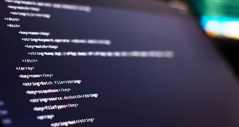 WWW software development. Mobile app developer. Innovative startup project. W Foto stock