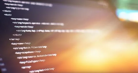 WWW software development. Mobile app developer. Innovative startup project. W Foto stock