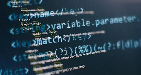 WWW software development. Mobile app developer. Innovative startup project. W Foto stock