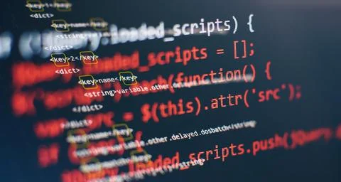 WWW software development. Mobile app developer. Innovative startup project. W 스톡 사진