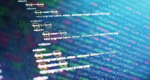 WWW software development. Mobile app developer. Innovative startup project. W 스톡 사진