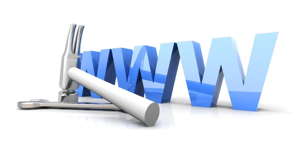 Www - under construction Stock-Illustration