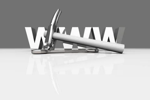 Www - under construction Illustrazione stock