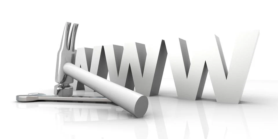 Www - under construction.. Stock-Illustration