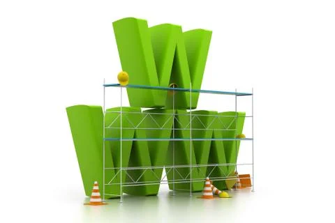 Www under construction. Stock Illustration