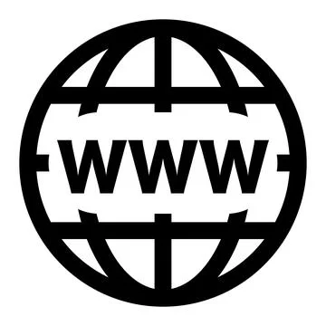 WWW web browser icon. Internet browser. Vector. Stock Illustration