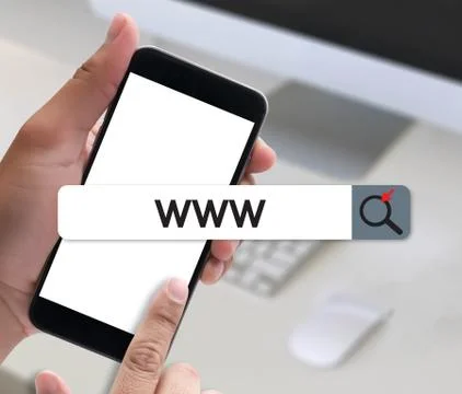 WWW Website Online Internet Web Page computer Browser Connection Network Conc Stock-Fotos
