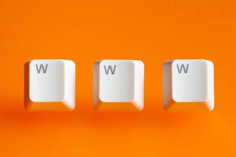 Www word making from computer keyboard www word making from a computer key... Stock Photos