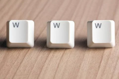 Www word making from computer keyboard www word making from a computer key... Stock Photos