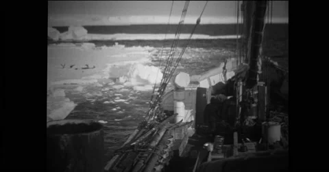 Wyatt Earp ship sailing in sea Stock Footage