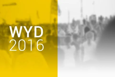 WYD 2016 Background 스톡 일러스트