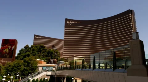 Wynn Hotel Las Vegas and Encore Hotel and Casino Stock Footage