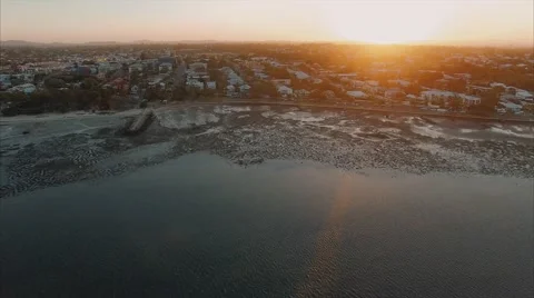 Wynnum Beach 4 Stock Footage